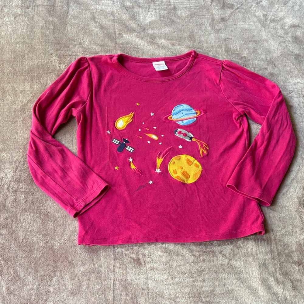 Gymboree Cosmic Adventure Long Sleeve Tee - Pink